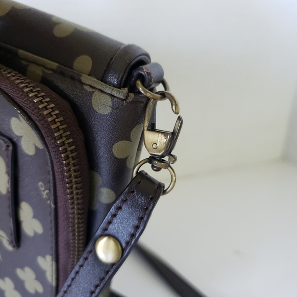 Kiyto Japanese Small Green/Brown Crossbody/Wallet. - Picture 6 of 11